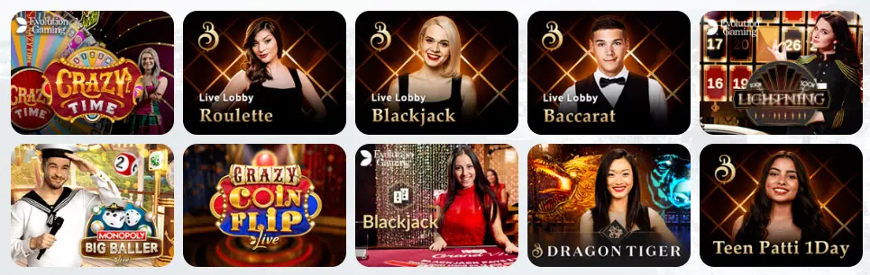 Jeux de casino en direct BetOnRed Casino