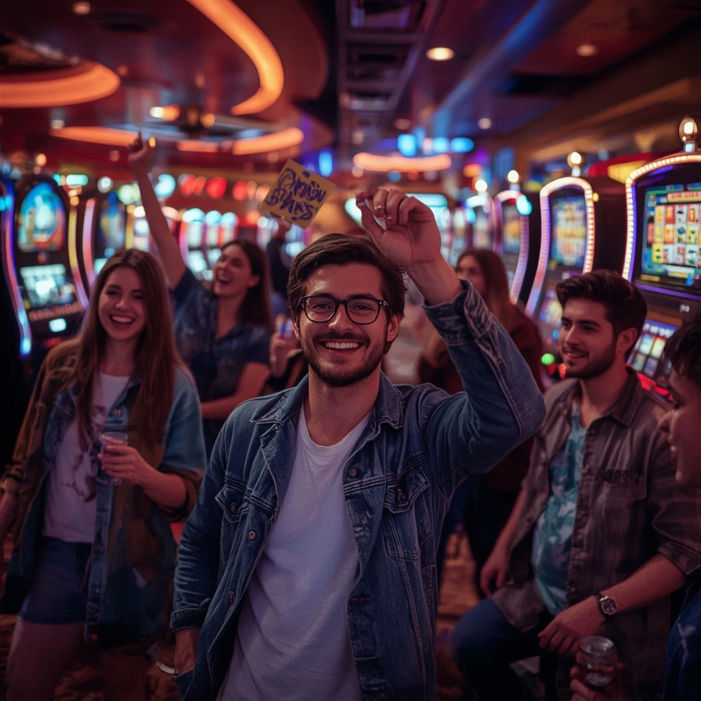 une personne tenant un bonus BetOnRed Casino